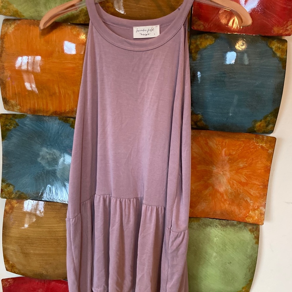 Peplum tank top